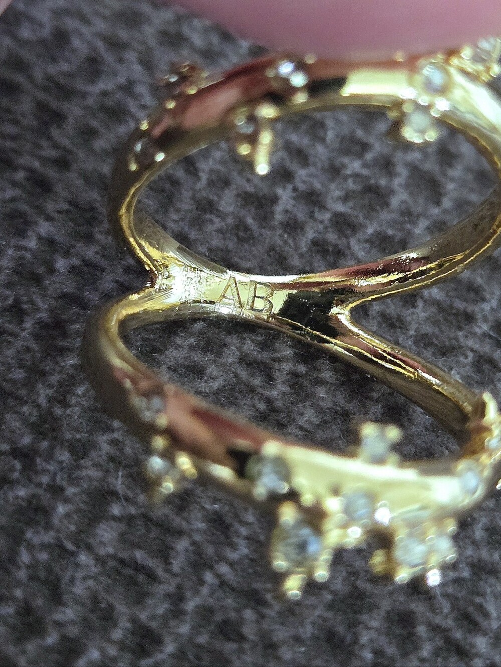 Alexis Bittar Double✌️ Banded Gold💛 Satellite🛰 Ring💍 - Picture 6 of 16